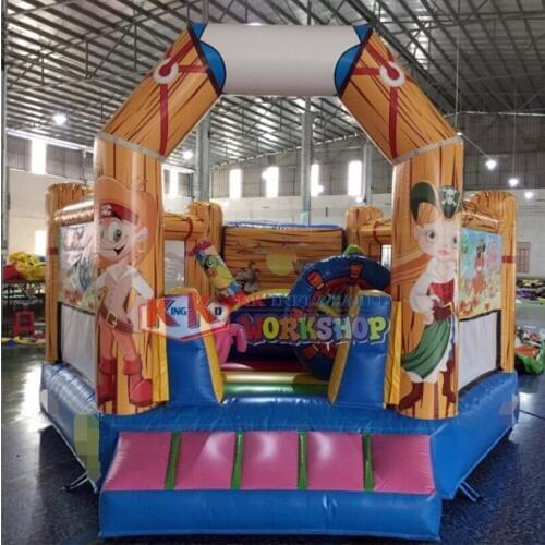 KK factory Supply Home Garden Bouncer inflatable pirate theme bouncer JUMPERS & COMBOS
