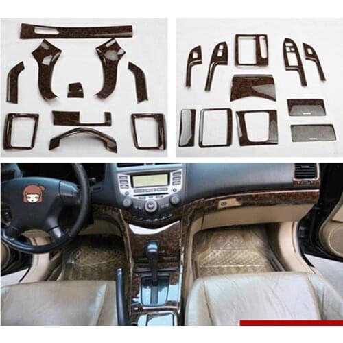 1lot Car stickers ABS agate grain inside decoration cover for 2003-2007 HONDA Accord 7 MK7
