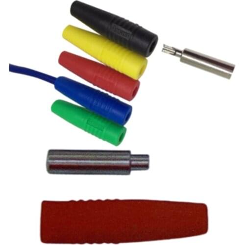 10PCS 4mm Female Butt to Banana Plug Welding DIY Connector For Multimeter Instrument Test Line Extension High Current Voltmeter