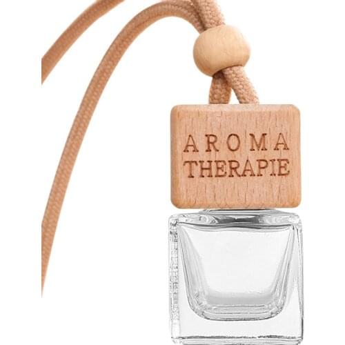 100pcs 8ml Car Hanging Glass Bottle Empty Pendant Perfume Aromatherapy Bottle Refillable Hanging Diffuser Bottle