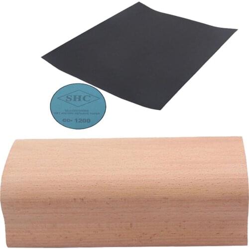 12 Inch Radius Sanding Block Fret Leveling Fingerboard Tool W/ Sandpaper Kit