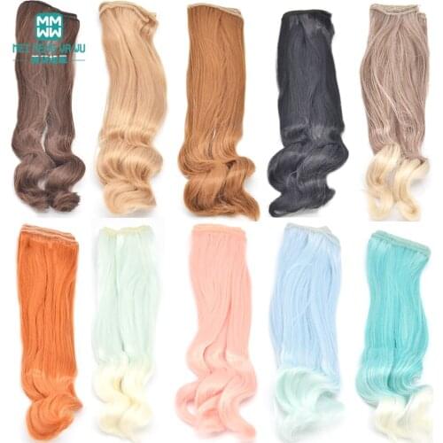20cm hair for doll fits 1/3 1/4 1/6 BJD doll Wavy curly wigs