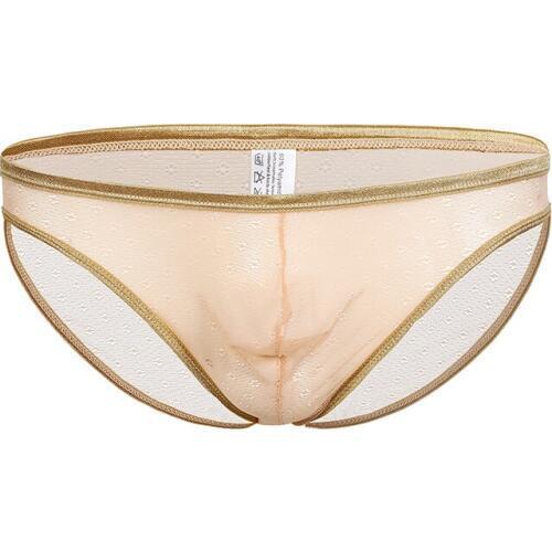 2019 Men Underwear Sexy Mens Briefs Transparent Lace Penis Pouch Underwear Sexy Superstretch Mens Bikini Underwear
