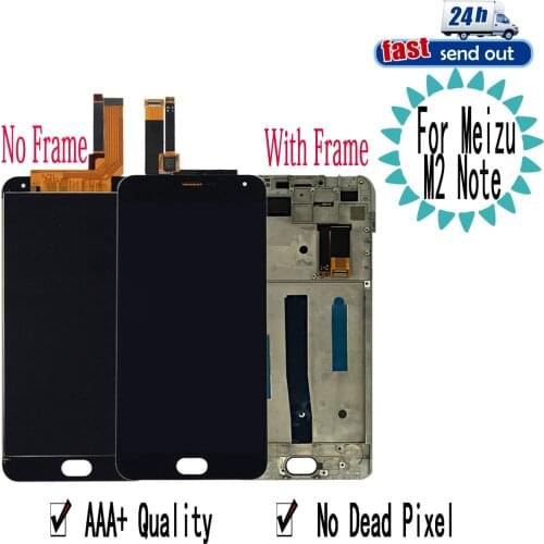 5.5" LCD For MEIZU M2 Note LCD Display Touch Screen Digitizer Assembly Replacement with Frame For MEIZU M2Note