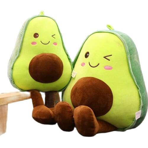 85cm Cute Plush Avocado Toys Stuffed Pilliow Plush Plants Soft Pillow Sofa Cushion Stuffing Doll Avocado Doll for Kids Toys Gift