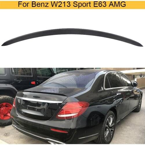 Carbon Fiber Car Rear Trunk Boot Lip Wing Spoiler for Mercedes Benz E-Class W213 E250 E350 E500 E63 AMG Sedan 4 Door 2016 2017