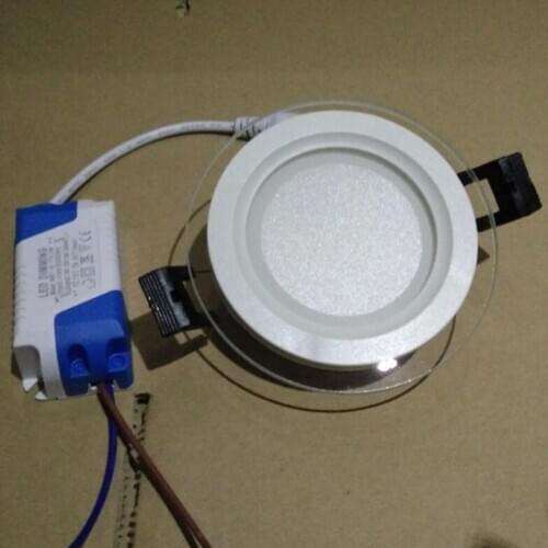 Free Shipping 6W/12W/18W Warm Cold White Aluminum With Glass LED Panel Light 3 Years Warranty Recesssed LED Downlight