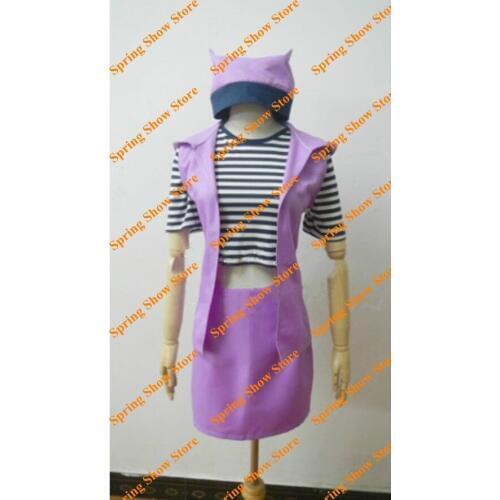 Free Shipping Digital Monmster Digimon 4 Adventure Orimoto Izumi Customized Light Purple Uniform Anime Cosplay Costume
