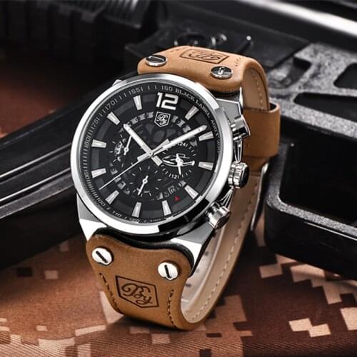 BENYAR Popular watches Quartz watch men large dial waterproof Sport wristwatch Fashion quartz Clock movement Relogio Masculino