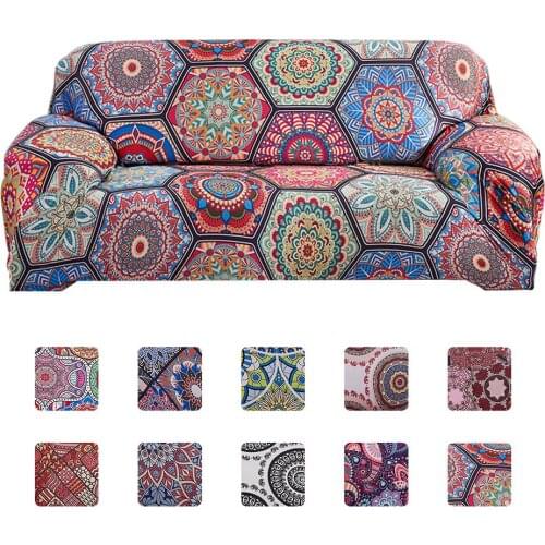 Bohemian sofa cover Non Slip Elastic Family Living Room slipcover for sofas L Type 1/2 / 3/4 Seats
