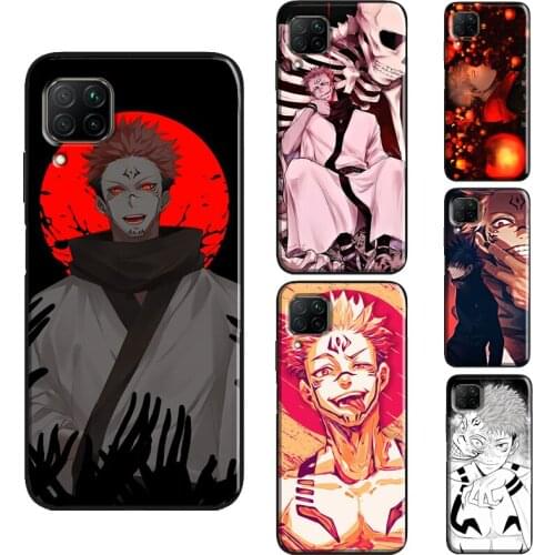 Anime Jujutsu Kaisen Ryomen Sukuna Case For Huawei P30 Lite P40 P20 Pro Mate 20 Nova 5T P Smart 2019 Honor 20 9X 8X 8A 10i