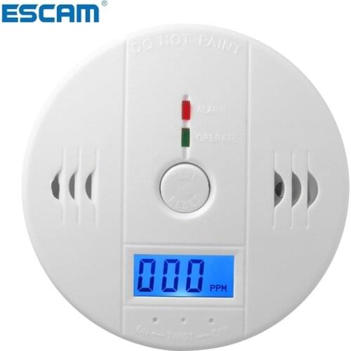 Sensitive Home CO2 Sensor Detector Wireless CO Carbon Monoxide Poisoning Smoke Gas Sensor Warning Alarm Detector LCD Indicator