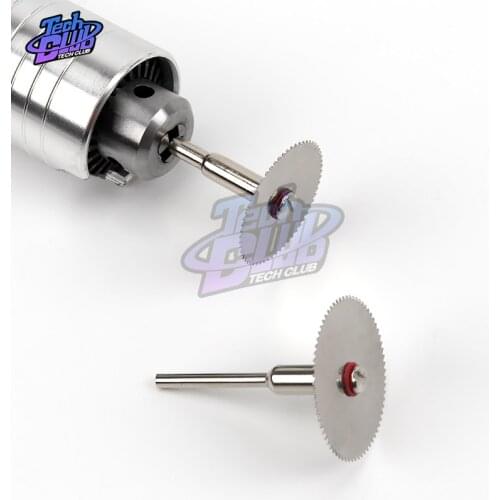 6Pcs/set Stainless Steel Slice Metal Cutting Disc with 1 Mandrel for Dremel Rotary Tools 16 18 22 25 32mm Cutting Disc