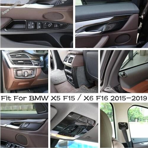 Door Lock / Air AC / Handle Bowl / Gear Shift Box & Glass Button Cover Trim ABS Accessories For BMW X5 F15 / X6 F16 2015 - 2019