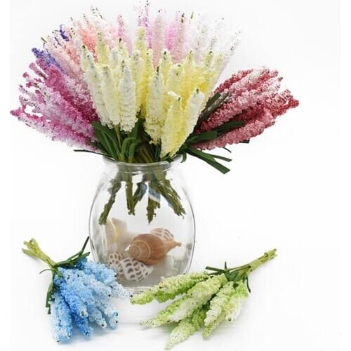 10 pieces Artificial lavender bouquet Wedding decoration Home decoration accessories Interior beautification Bubble flower Gifts