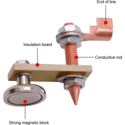 Magnetic Welding Support Welding Machine,Ground Connector Spotter Connector Auto Bodywork Spotter Tools