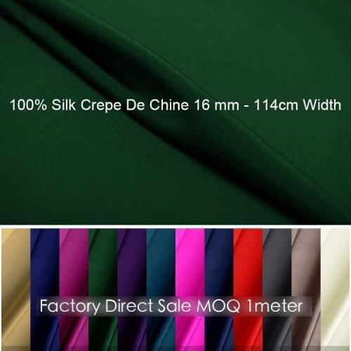 100% SILK CREPE DE CHINE16mm Width45"-114cm Natural soft Silk Fabric Crepe Fabric Evening Dress atiku fabric for men 61-90