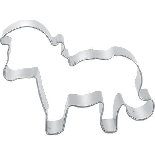 New Cute Horse Biscuit Molds Stainless Steel Pony Shape Cake Mould DIY Fondant Cake Decorating Kitchen Baking Tools