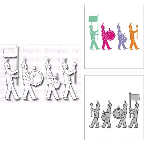 New Festival Parade Drum Line Craft Embossing Mold 2021 Metal Cutting Dies for DIY Decorative Scrapbooking Album Card Making