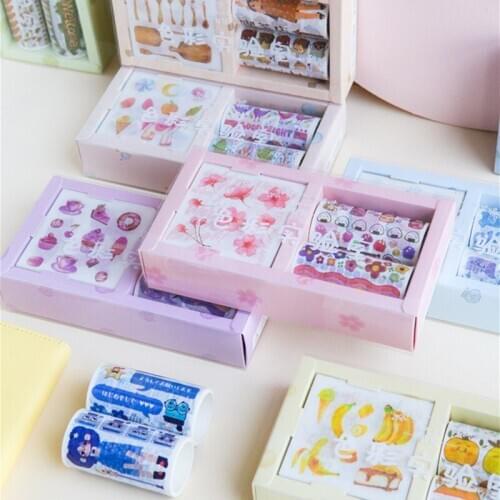New Colorful LabTape Sticker Set DIY Decoration Sticker Lovely Hand Account Stickers