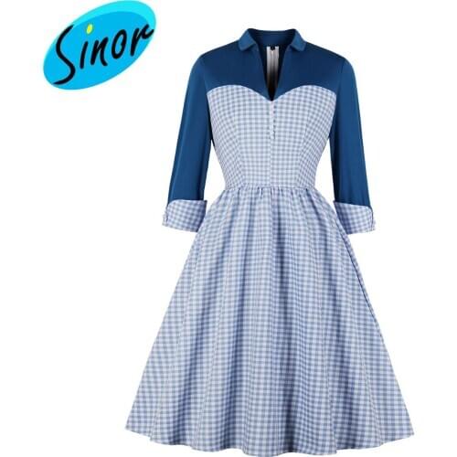 Contrast Plaid Slim Womens Dress 2070 Source Banquet Dress