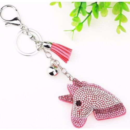 Wholesale Pink Silver & Rhinestone Charms Palm Keychain Fashion For Car Key Ring Accessories