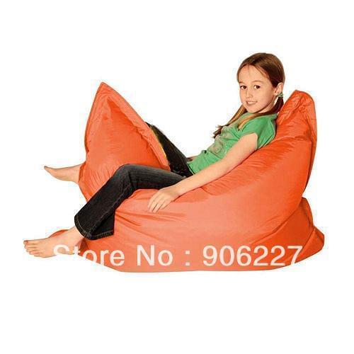 The original!! Junior ORANGE bean bag chair, relaxing recliner beanbag sofa seat - free shipping