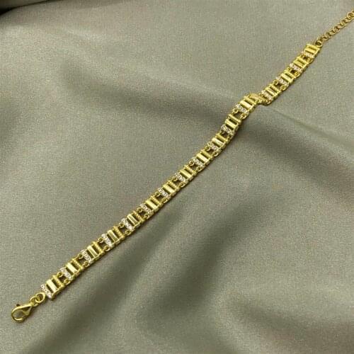 Gold Plated Line Bracelet