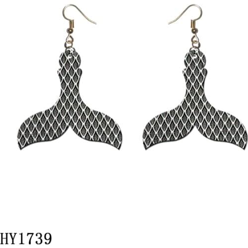 Mermaid tail earrings cutting dies die cut & wooden dies Suitable for common die cutting machines on the marke