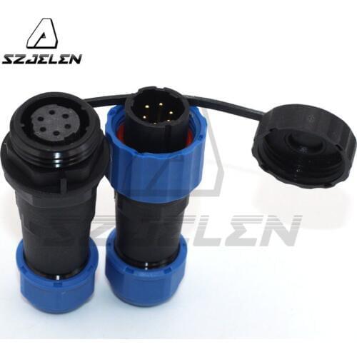 SD16 waterproof ip68 docking 6pin cable connectors Male and female ,Waterproof Male Female Cable IP67 Soldering Connectors wires