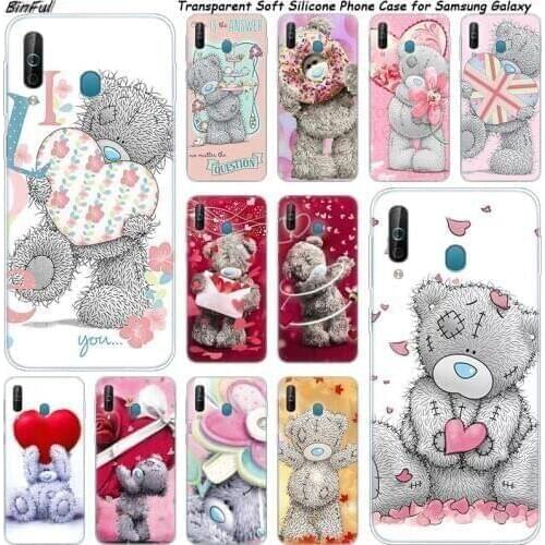 Hot Cute Cartoon Me To You Bear Silicone Case For Samsung Galaxy A80 A70 A60 A50 A40 A40S A30 A20E A2CORE M40 Note 10 Plus 9 8 5