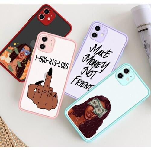 JAMULAR MAKE MONEY Not Friends Shockproof Phone Case For iPhone 7 11 Pro XS MAX X XR SE 2020 8 6 Plus Soft TPU Matte Candy Cover