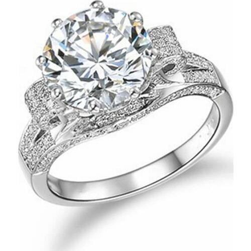 Victoria Wieck Luxury Jewelry 925 Sterling Silver 5A Cubic Zirconia Simulated stones Wedding Engagement Custom Ring Gift SZ5-11