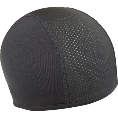 Black Unisex Motorcycle Hat Quick Dry Breathable Hat Motorcycle Helmet Inner Cap Moisture Wicking Cooling Race Cap Under Helmet