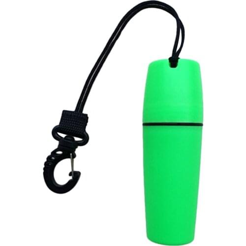 Waterproof Capsule Seal Bottle Container for Snorkeling Kayaking Canoe Green