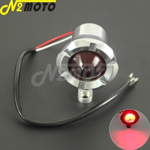 12V LED Motorcycle Polish Lucas Custom Taillights Tail Brake Stop Light For Harley Cafe Racer Cruiser Chopper Bobber SR-500