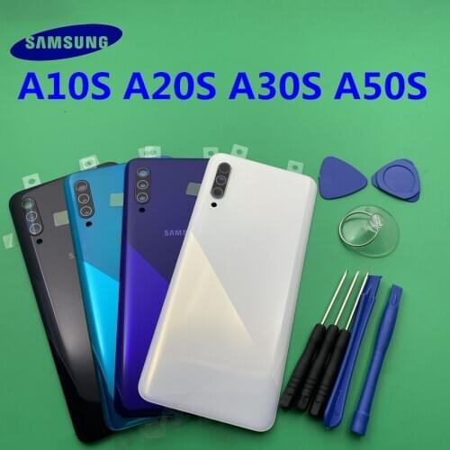 Samsung Galaxy A10S A20S A30S A50S A11 2019 Battery Back Cover 3D glass Door Rear Housing Phone Protection Replacement Case