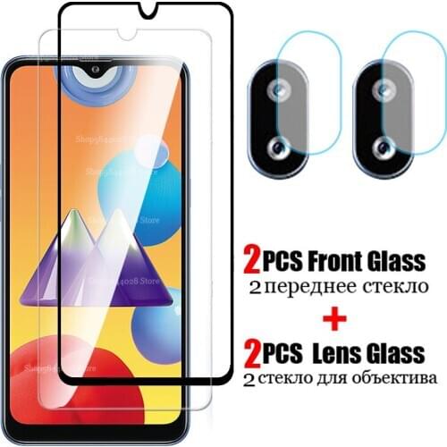 4 IN 1 Tempered Glass for Samsung Galaxy M01S SM-M017F Screen Protector for Samsung M01S Camera Glass for Samsung M01S Glass