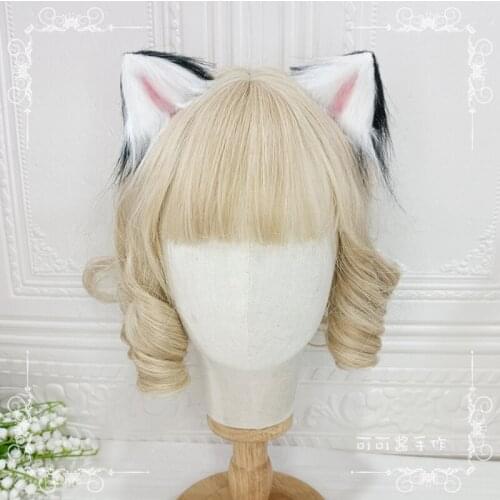 Handmade Animal Ears Kittens Ear Hair Clips Hair Accessories Wolf Ear Dog Ear JK Ear Mother Lolita Cat Ear Hairpin Headdress