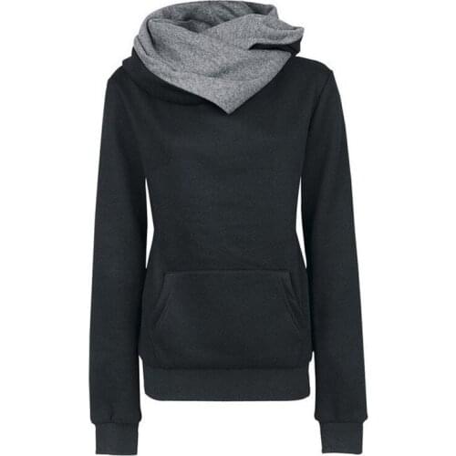 Ladies Spring And Autumn New Hoodie Two-tone Hoodie Multiple Styles Of Leisure Sports Womens Spring And Autumn Sweater