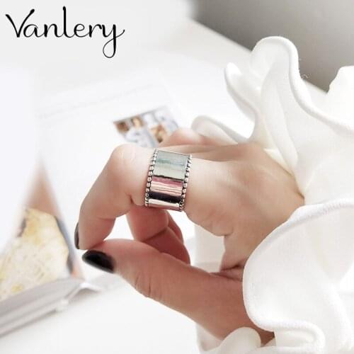 New Trendy Personality Punk Smooth Round Rings For Women Lady Resizable Size Rings Party Jewelry Charm Gifts