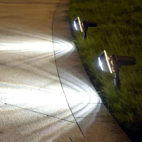 1/2PCS Solar Landscape Spotlights White - Warm White 2 Color Waterproof Outdoor Solar Garden Pathway Light for Patio Driveway