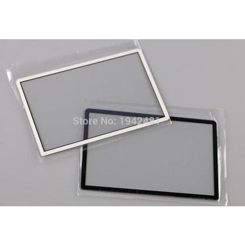 1pcs black white Top Screen Frame Lens Cover LCD Screen Protector Film For New 3DS Console