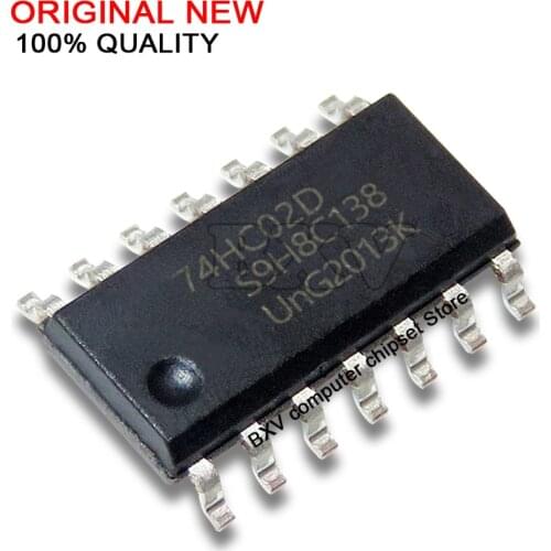 10PCS 74HC02D SOP14 74HC02 SOP SN74HC02DR SOP-14 SN72HC02 SMD