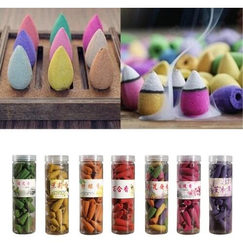 40pack Backflow Incense Cones Natural Scents Cone for Meditation Toilet