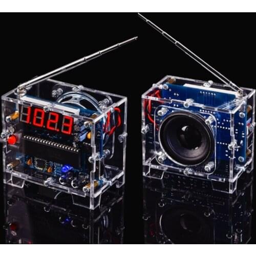 Free Shipping Radio diy kit FM digital radio Electronic diy soldering kit Radio diy kit ju23 21 wholesales