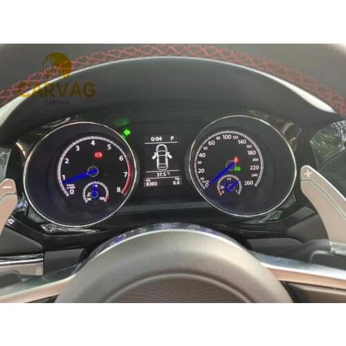 For VW Passat B7 CC GOLF MK6 Scirocco Jetta MK6 Tiguan 5N Touran Polo Blue Color Instrument Cluster VDO Blue Needle Sweep