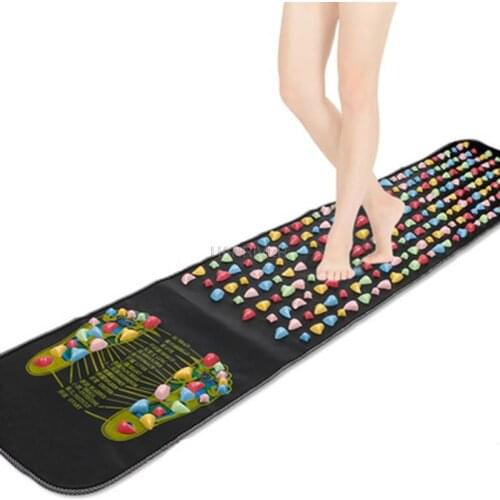 Home Foot Massage Mat Simulation Cobblestone Acupuncture Foot Massage Cushion Pressure Relieve Comfortable Gravel Road Massager