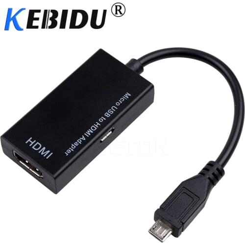 Hot For 1080p Micro USB Cable Micro USB Male to HDMI-compatible Female Adapter Cable for Mobile Phone For Samsung HDTV Adapter