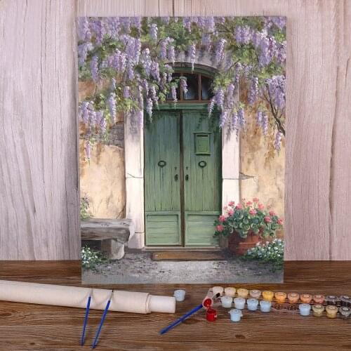 Landscape Scenery Paint By Numbers Set Oil Paints 50*70 Oil Painting Decorative Paintings For Kids Handicraft Art